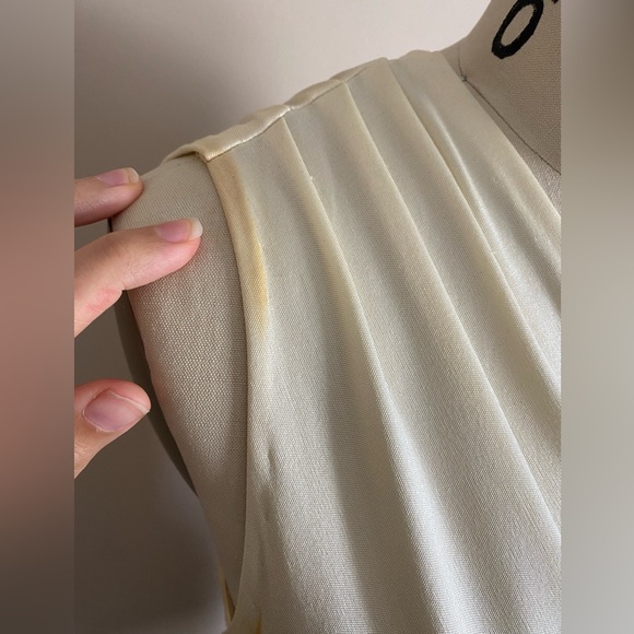 Della Giovanna Ivory 2 piece Draped Bridal Gown Wedding Dress Size 2 - Picture 12 of 16